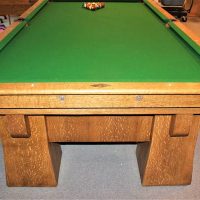 9' Oliver L . Briggs antique Pool Table